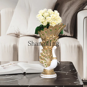 Peacock Flower Vase
