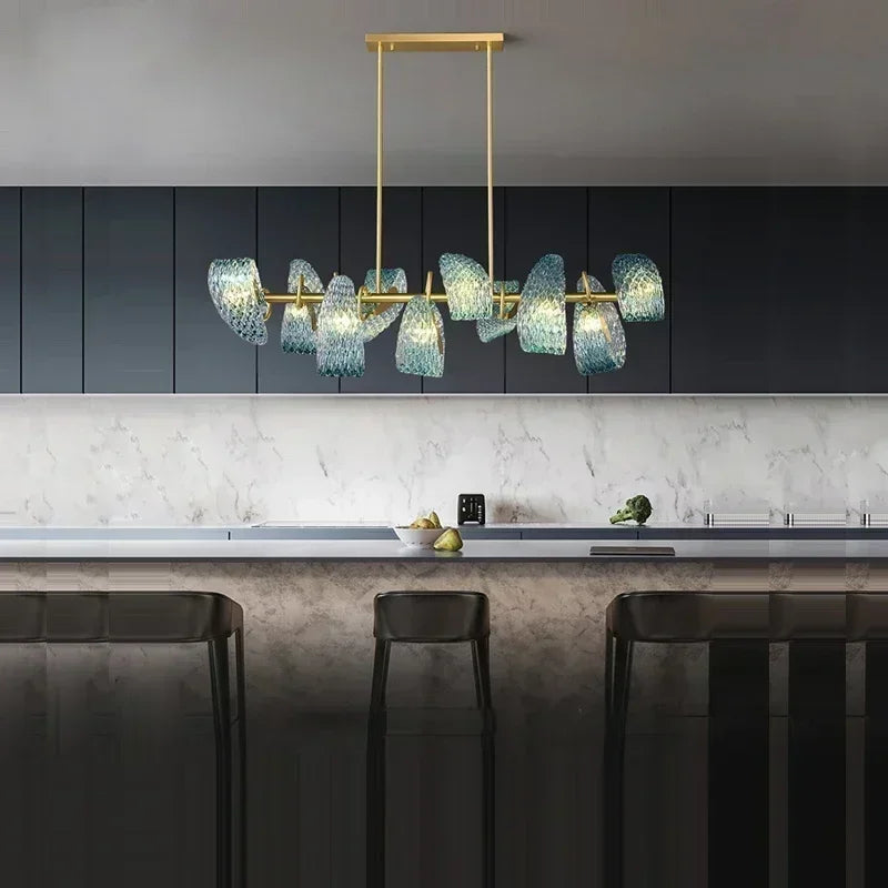 Designer (Blue/Glass) Chandelier