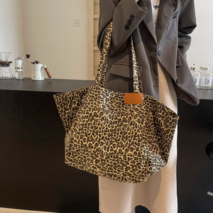 Leopard Print (Canvas) Beach Bags
