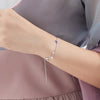 Elegant Crane (Silver/Blue) 925 Sterling Bracelet