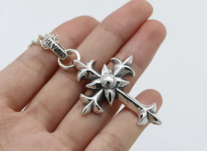 Handmade 925 Sterling Cross Pendant