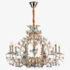 European Floral Chandelier