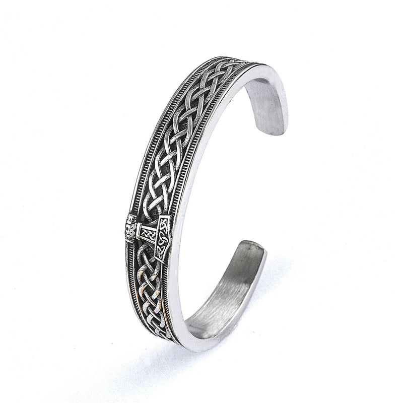 Viking 316L Stainless Steel Cuff Bracelet