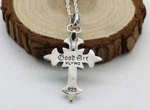 Handmade 925 Sterling Cross Pendant