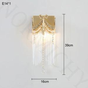 French Tassel (Copper) Crystal Chandelier