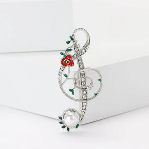 Musician Butterfly Brooch