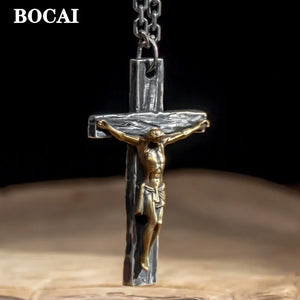 CROSS Handmade S925 Sterling Men's Pendant