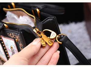 Lady (Cat Print) Fashion Handbag
