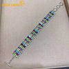 Natural Crystal/Topaz (925 Sterling Silver) Bracelet