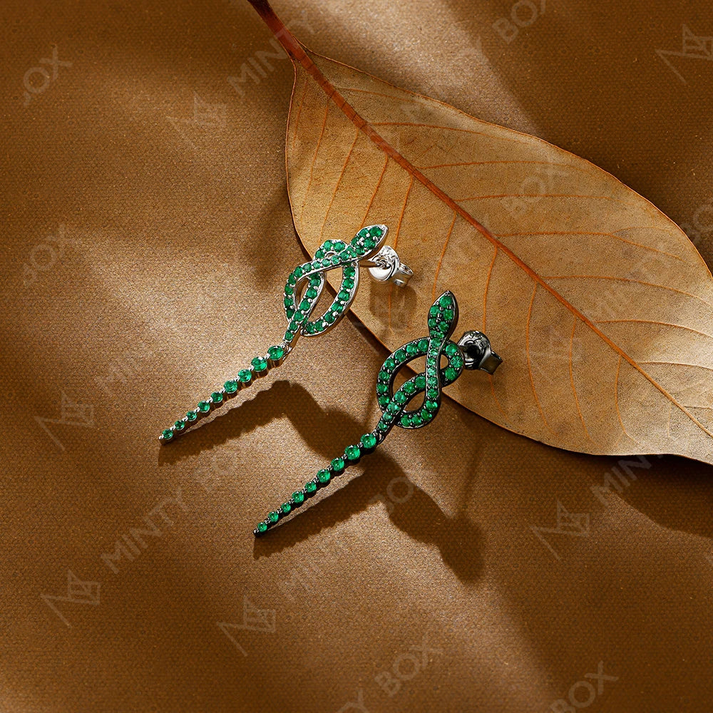 Snake Curl S925 Sterling Earrings
