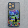 Black Cat/Landscape iPhone Cases