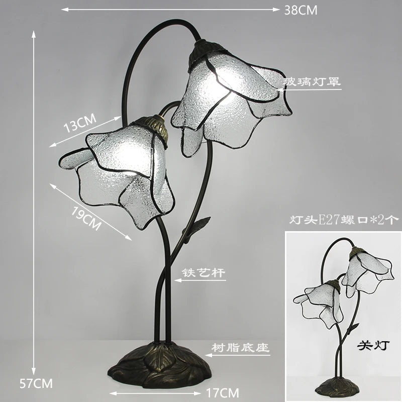 Tiffany (Mediterranean Flower) Table Lamp