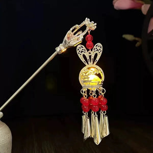 Luminous Lantern Hair Sticks