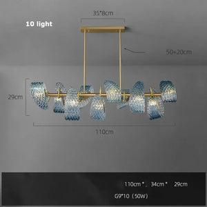 Designer (Blue/Glass) Chandelier