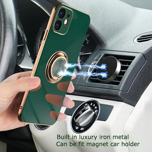 Smart iPhone Ring Holder Case
