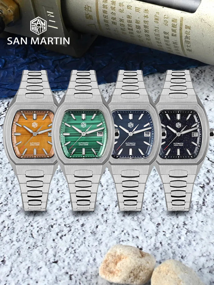 SAN MARTIN Auto/Luminous Sports Watch for Men