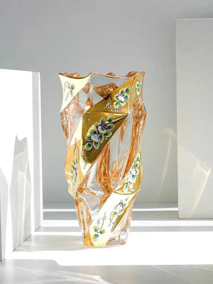 European Crystal Glass Vase