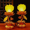 Lotus Buddha (LED) Lamps (pair)