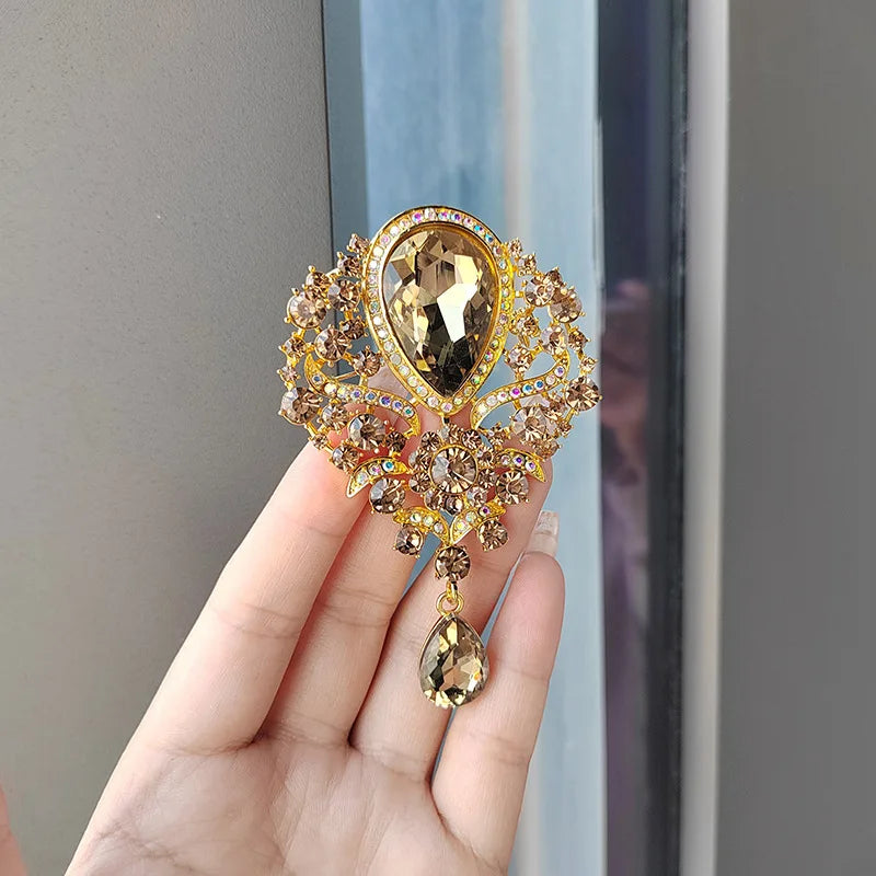Retro Waterdrop Brooches