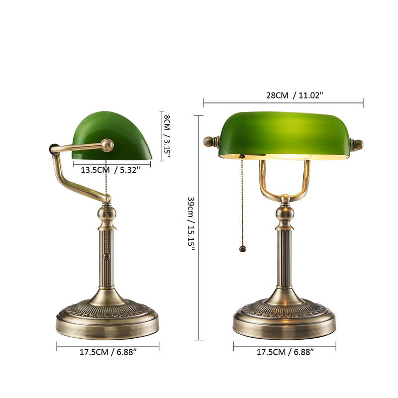 Classic Desk Lamp (Green/White)