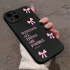 Pink Bow (God Love) iPhone Cases
