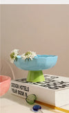 Cute Cat Raised/Elevated Feed Bowls