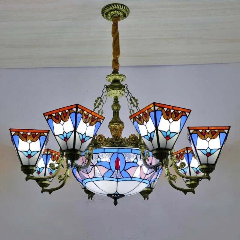Tiffany-Style (European) Chandelier