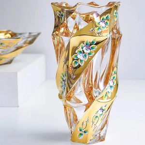 European Crystal Glass Vase