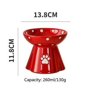 PET Ceramic (neck protector) Food Bowl (stable no-overturning)