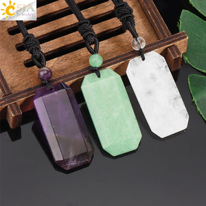 Natural Healing - Rectangle Necklace & Ring