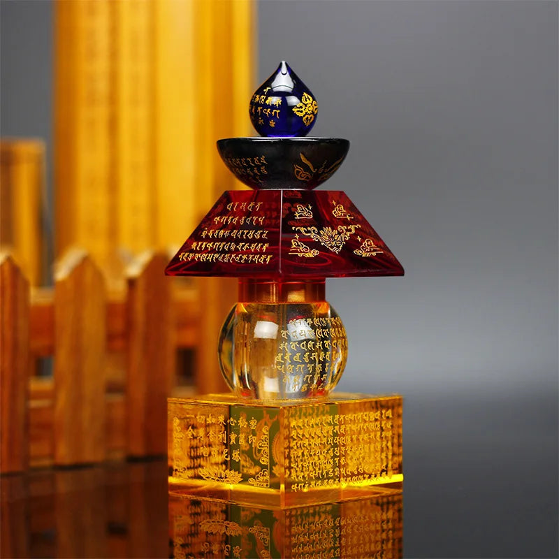 Buddhism Crystal Stupa Tower