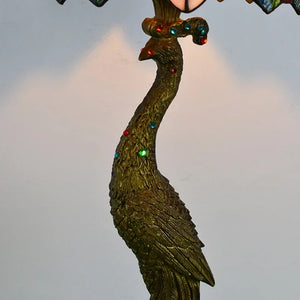 Tiffany Peacock Table Lamps