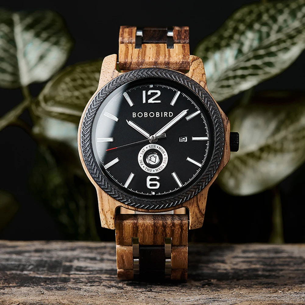 BOBOBIRD Men's Wooden Watch