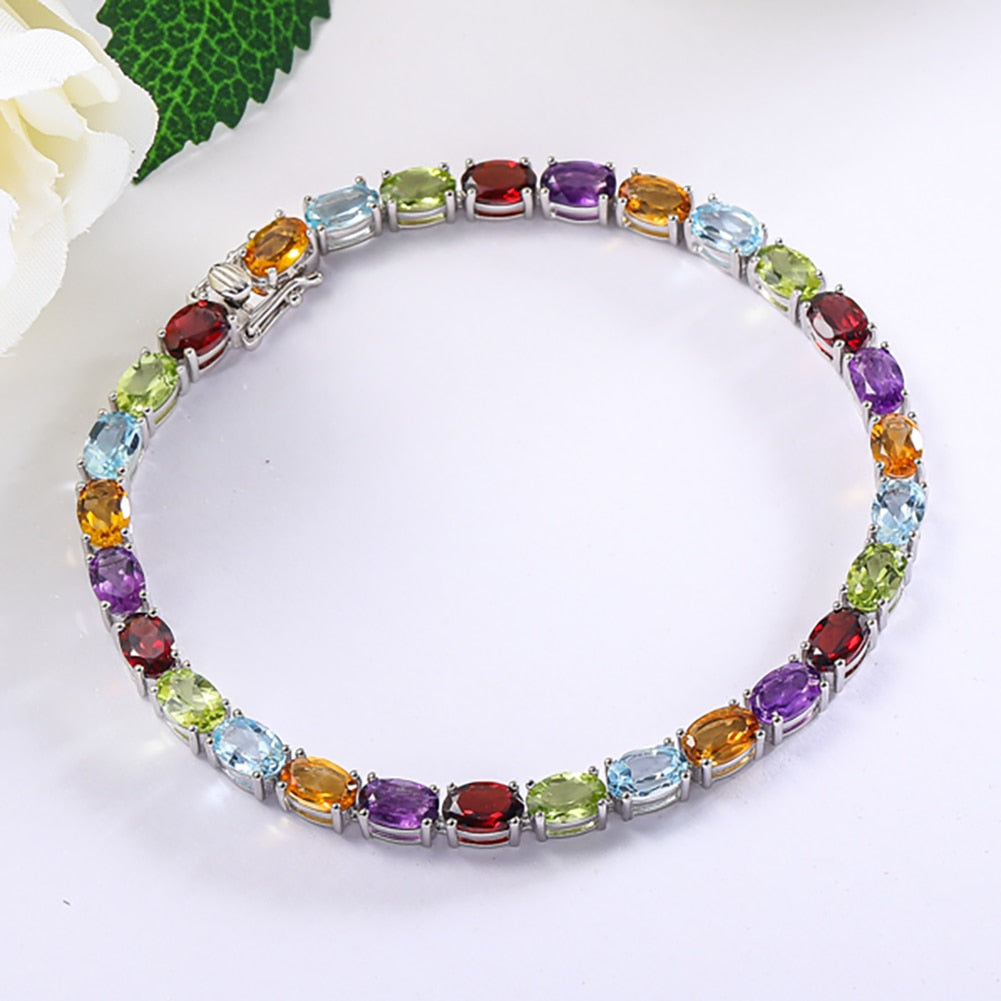 Color Charm - Sterling Bracelet