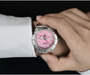 San Martin Pink Dial GMT/NH34 Classic Watch
