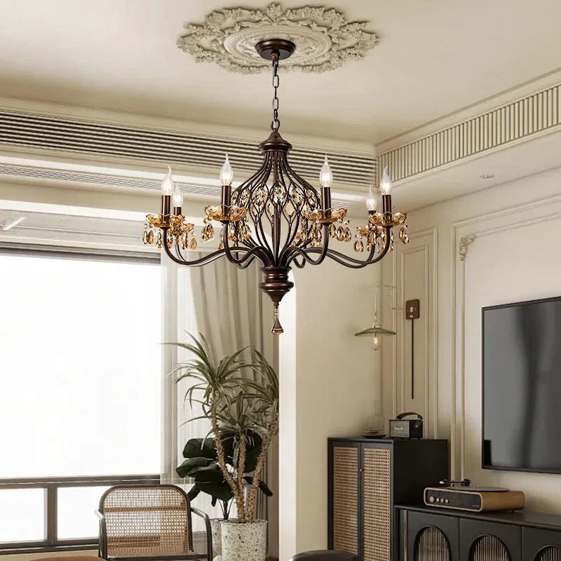 Antique Crystal Chandelier