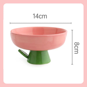 Cute Cat Raised/Elevated Feed Bowls
