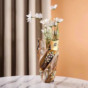 European Crystal Glass Vase