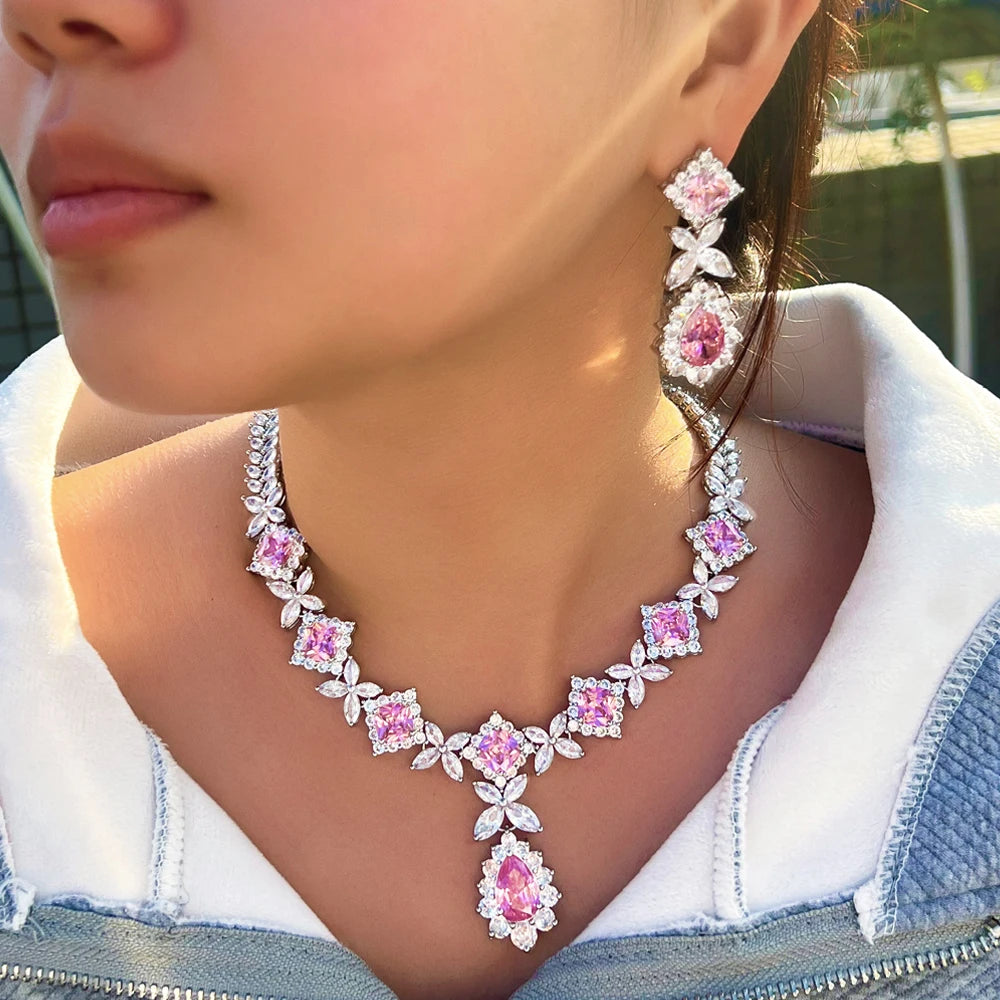 Sweet Pink Jewelry Set (2pcs)