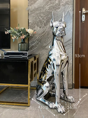 Doberman Decor Sculpture