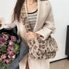 Leopard Fur Design Handbags