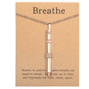 BREATHING Anxiety/Mindfulness Positive Relief Necklace