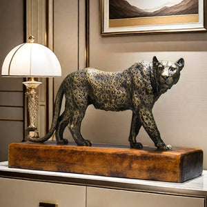 Leopard Decor (Bronze) Statue/Sculpture