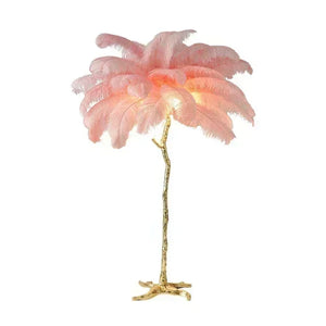 Ostrich Feather Floor Lamp