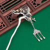 Peach Crystal (S925 Sterling) Hair Stick