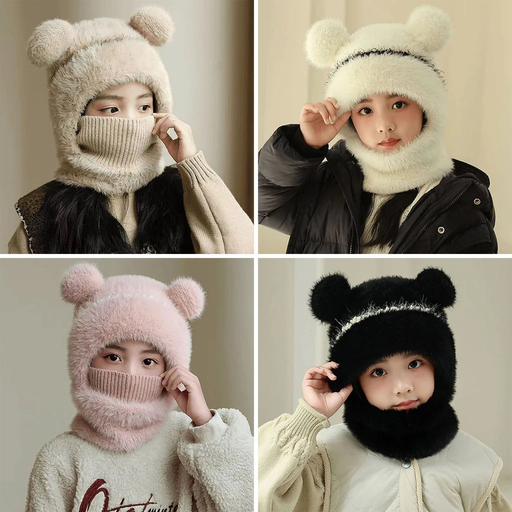 Kids Scarf Pullover Beanie