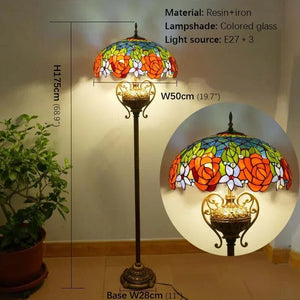 European (stained glass) Floor Lamp