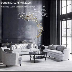 Modern (Black/Gold/White) Chandelier