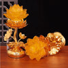 Lotus Buddha (LED) Lamps (pair)