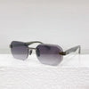 Rimless Square UV400 Sunglasses